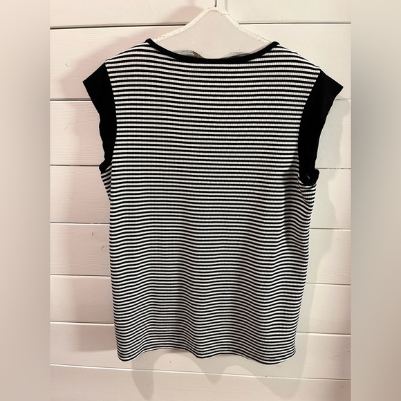 🖤 JONES NEW YORK – Striped Sleeveless Top – Size L - Picture 5 of 7